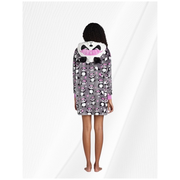 HOLIDAY TIME WOMEN’S PANDA 🐼 LOUNGER WITH HOOD - Picture 3 of 8